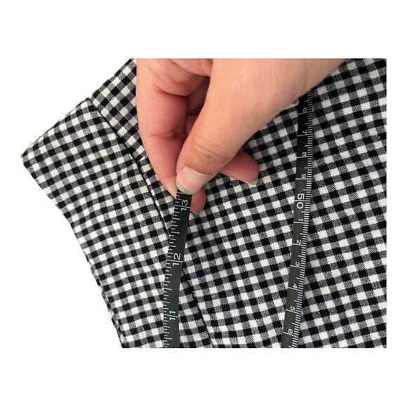 Lord & Taylor Design Lab skort black white gingham print small NWOT - Picture 3 of 4